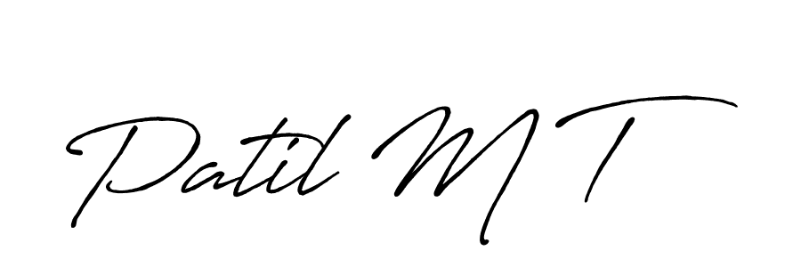 Also You can easily find your signature by using the search form. We will create Patil M T name handwritten signature images for you free of cost using Antro_Vectra_Bolder sign style. Patil M T signature style 7 images and pictures png