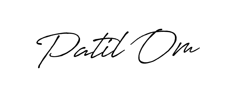 Once you've used our free online signature maker to create your best signature Antro_Vectra_Bolder style, it's time to enjoy all of the benefits that Patil Om name signing documents. Patil Om signature style 7 images and pictures png