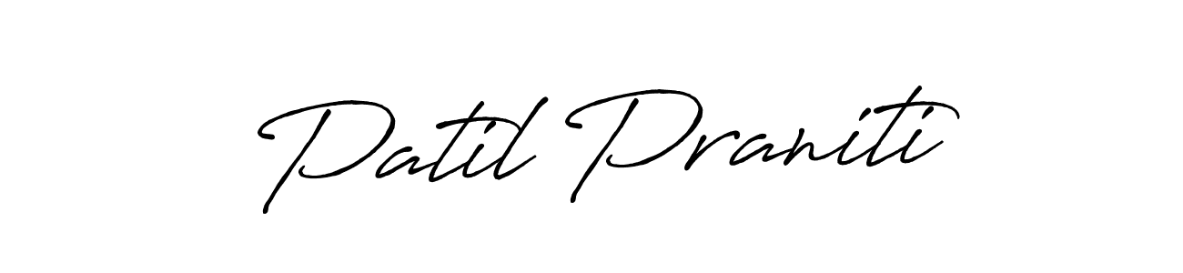 Once you've used our free online signature maker to create your best signature Antro_Vectra_Bolder style, it's time to enjoy all of the benefits that Patil Praniti name signing documents. Patil Praniti signature style 7 images and pictures png