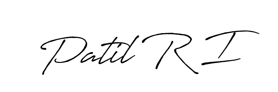 The best way (Antro_Vectra_Bolder) to make a short signature is to pick only two or three words in your name. The name Patil R I include a total of six letters. For converting this name. Patil R I signature style 7 images and pictures png