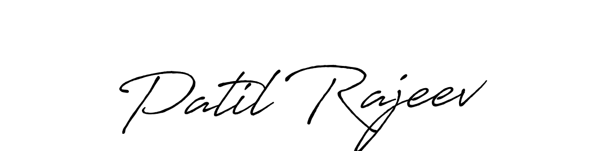 if you are searching for the best signature style for your name Patil Rajeev. so please give up your signature search. here we have designed multiple signature styles  using Antro_Vectra_Bolder. Patil Rajeev signature style 7 images and pictures png