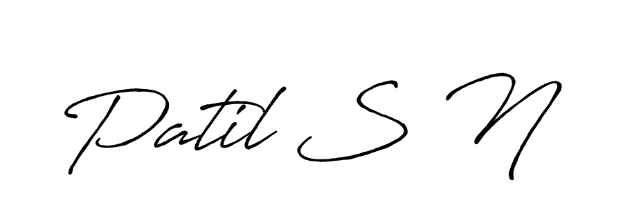 Make a beautiful signature design for name Patil S N. Use this online signature maker to create a handwritten signature for free. Patil S N signature style 7 images and pictures png