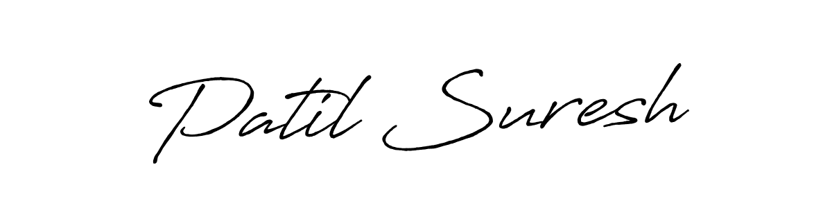 Create a beautiful signature design for name Patil Suresh. With this signature (Antro_Vectra_Bolder) fonts, you can make a handwritten signature for free. Patil Suresh signature style 7 images and pictures png