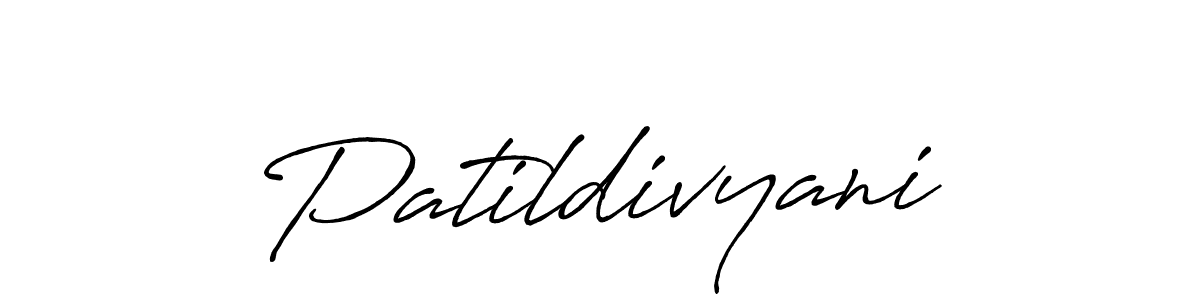 Patildivyani stylish signature style. Best Handwritten Sign (Antro_Vectra_Bolder) for my name. Handwritten Signature Collection Ideas for my name Patildivyani. Patildivyani signature style 7 images and pictures png