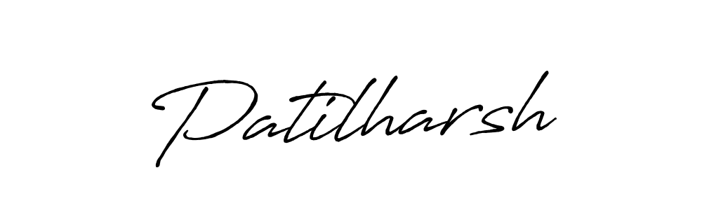 Use a signature maker to create a handwritten signature online. With this signature software, you can design (Antro_Vectra_Bolder) your own signature for name Patilharsh. Patilharsh signature style 7 images and pictures png