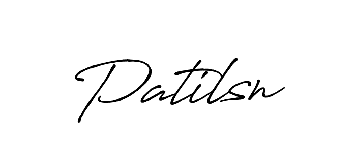 Design your own signature with our free online signature maker. With this signature software, you can create a handwritten (Antro_Vectra_Bolder) signature for name Patilsn. Patilsn signature style 7 images and pictures png