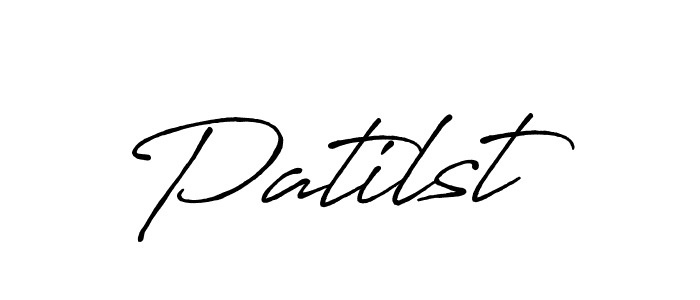 Create a beautiful signature design for name Patilst. With this signature (Antro_Vectra_Bolder) fonts, you can make a handwritten signature for free. Patilst signature style 7 images and pictures png