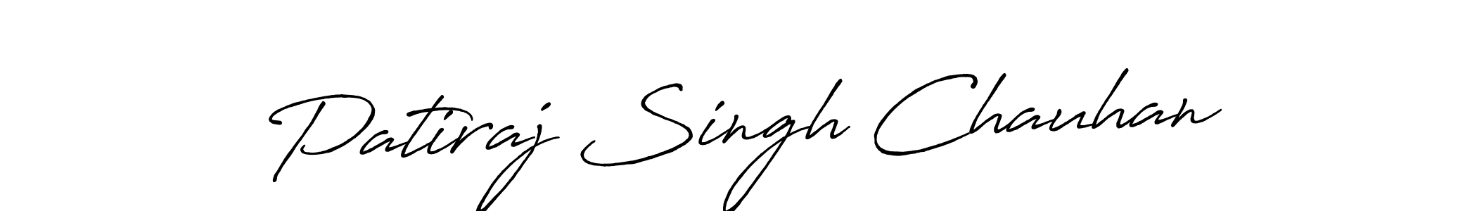 How to make Patiraj Singh Chauhan name signature. Use Antro_Vectra_Bolder style for creating short signs online. This is the latest handwritten sign. Patiraj Singh Chauhan signature style 7 images and pictures png