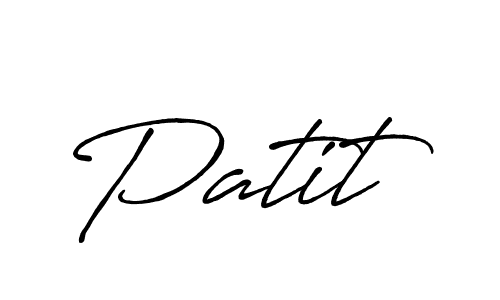Make a beautiful signature design for name Patit. With this signature (Antro_Vectra_Bolder) style, you can create a handwritten signature for free. Patit signature style 7 images and pictures png