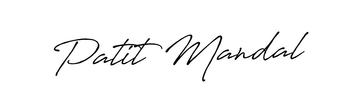 Also You can easily find your signature by using the search form. We will create Patit Mandal name handwritten signature images for you free of cost using Antro_Vectra_Bolder sign style. Patit Mandal signature style 7 images and pictures png