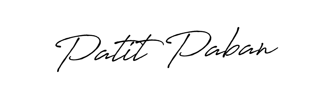 How to make Patit Paban name signature. Use Antro_Vectra_Bolder style for creating short signs online. This is the latest handwritten sign. Patit Paban signature style 7 images and pictures png