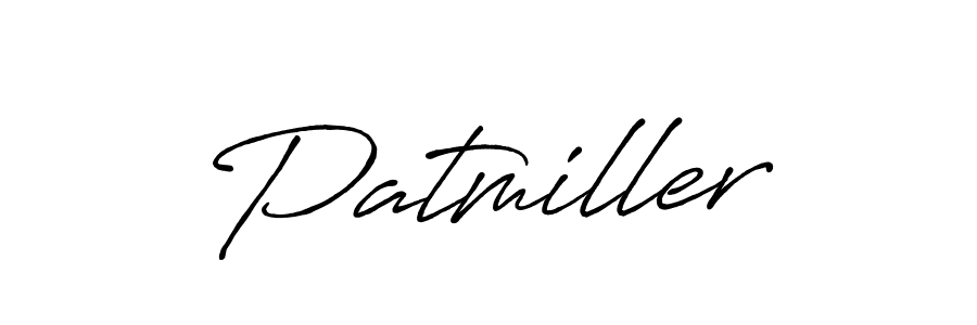 Use a signature maker to create a handwritten signature online. With this signature software, you can design (Antro_Vectra_Bolder) your own signature for name Patmiller. Patmiller signature style 7 images and pictures png