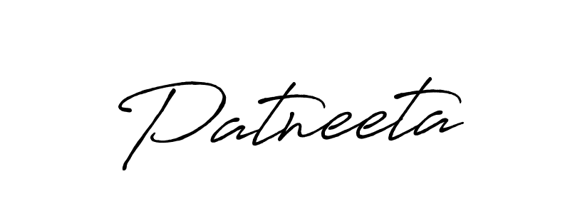 Create a beautiful signature design for name Patneeta. With this signature (Antro_Vectra_Bolder) fonts, you can make a handwritten signature for free. Patneeta signature style 7 images and pictures png