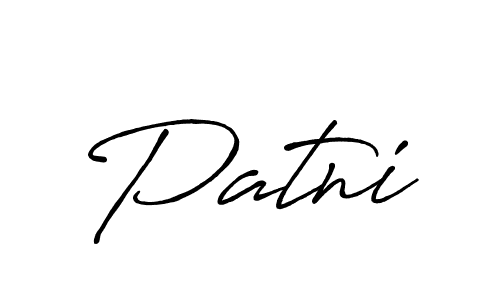 Make a beautiful signature design for name Patni. With this signature (Antro_Vectra_Bolder) style, you can create a handwritten signature for free. Patni signature style 7 images and pictures png