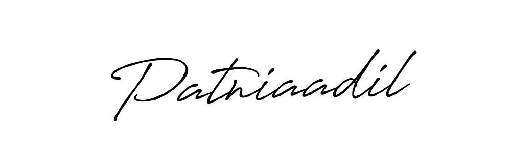 How to make Patniaadil signature? Antro_Vectra_Bolder is a professional autograph style. Create handwritten signature for Patniaadil name. Patniaadil signature style 7 images and pictures png