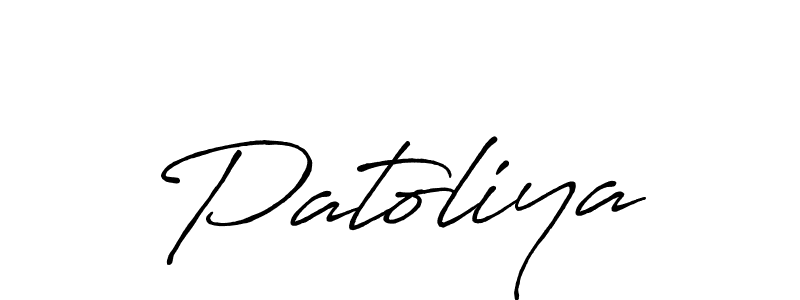 Antro_Vectra_Bolder is a professional signature style that is perfect for those who want to add a touch of class to their signature. It is also a great choice for those who want to make their signature more unique. Get Patoliya name to fancy signature for free. Patoliya signature style 7 images and pictures png