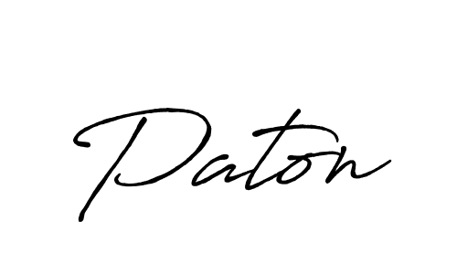 You should practise on your own different ways (Antro_Vectra_Bolder) to write your name (Paton) in signature. don't let someone else do it for you. Paton signature style 7 images and pictures png