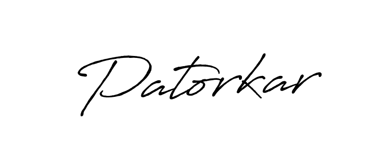 How to make Patorkar signature? Antro_Vectra_Bolder is a professional autograph style. Create handwritten signature for Patorkar name. Patorkar signature style 7 images and pictures png