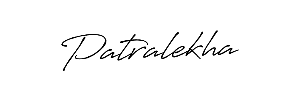 Patralekha stylish signature style. Best Handwritten Sign (Antro_Vectra_Bolder) for my name. Handwritten Signature Collection Ideas for my name Patralekha. Patralekha signature style 7 images and pictures png