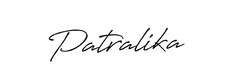 if you are searching for the best signature style for your name Patralika. so please give up your signature search. here we have designed multiple signature styles  using Antro_Vectra_Bolder. Patralika signature style 7 images and pictures png