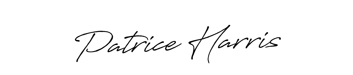 Use a signature maker to create a handwritten signature online. With this signature software, you can design (Antro_Vectra_Bolder) your own signature for name Patrice Harris. Patrice Harris signature style 7 images and pictures png