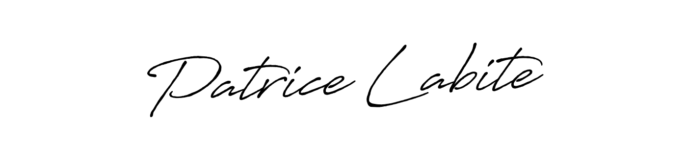 Design your own signature with our free online signature maker. With this signature software, you can create a handwritten (Antro_Vectra_Bolder) signature for name Patrice Labite. Patrice Labite signature style 7 images and pictures png