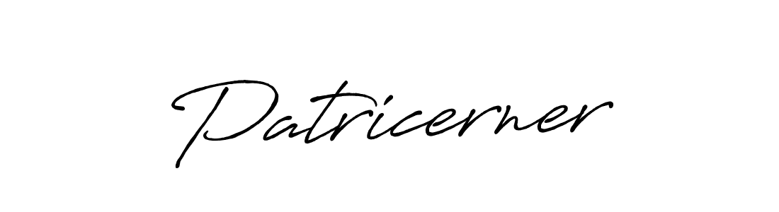 Use a signature maker to create a handwritten signature online. With this signature software, you can design (Antro_Vectra_Bolder) your own signature for name Patricerner. Patricerner signature style 7 images and pictures png