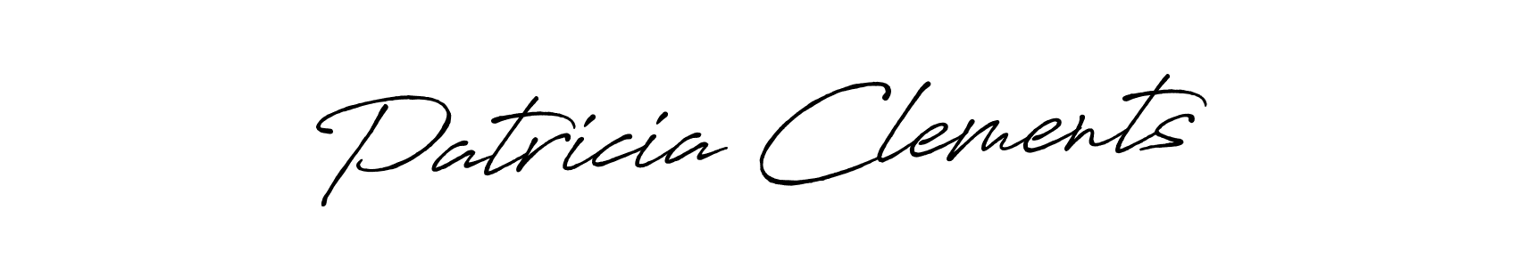 Create a beautiful signature design for name Patricia Clements. With this signature (Antro_Vectra_Bolder) fonts, you can make a handwritten signature for free. Patricia Clements signature style 7 images and pictures png