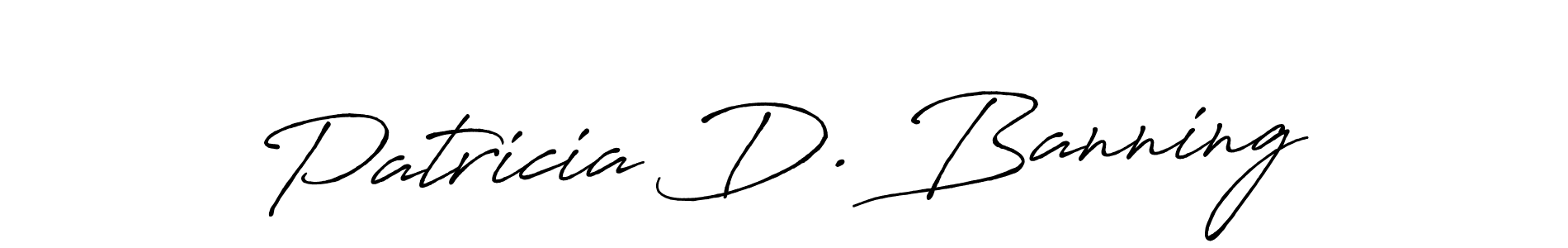 Patricia D. Banning stylish signature style. Best Handwritten Sign (Antro_Vectra_Bolder) for my name. Handwritten Signature Collection Ideas for my name Patricia D. Banning. Patricia D. Banning signature style 7 images and pictures png