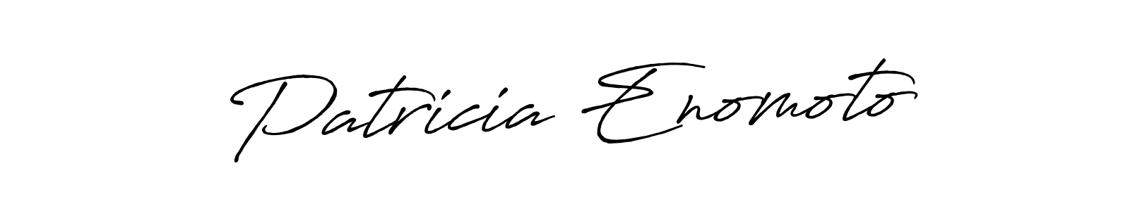 How to make Patricia Enomoto signature? Antro_Vectra_Bolder is a professional autograph style. Create handwritten signature for Patricia Enomoto name. Patricia Enomoto signature style 7 images and pictures png