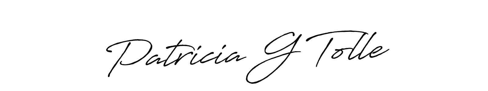 The best way (Antro_Vectra_Bolder) to make a short signature is to pick only two or three words in your name. The name Patricia G Tolle include a total of six letters. For converting this name. Patricia G Tolle signature style 7 images and pictures png