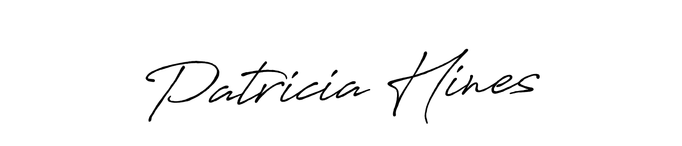 How to make Patricia Hines name signature. Use Antro_Vectra_Bolder style for creating short signs online. This is the latest handwritten sign. Patricia Hines signature style 7 images and pictures png