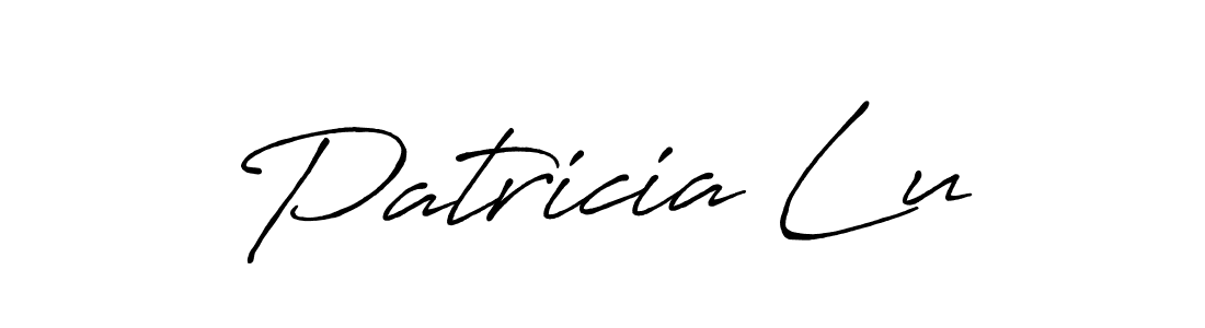 Once you've used our free online signature maker to create your best signature Antro_Vectra_Bolder style, it's time to enjoy all of the benefits that Patricia Lu name signing documents. Patricia Lu signature style 7 images and pictures png