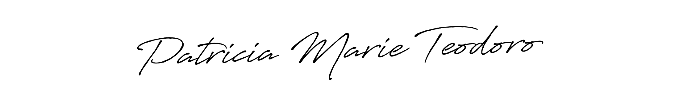 How to make Patricia Marie Teodoro name signature. Use Antro_Vectra_Bolder style for creating short signs online. This is the latest handwritten sign. Patricia Marie Teodoro signature style 7 images and pictures png