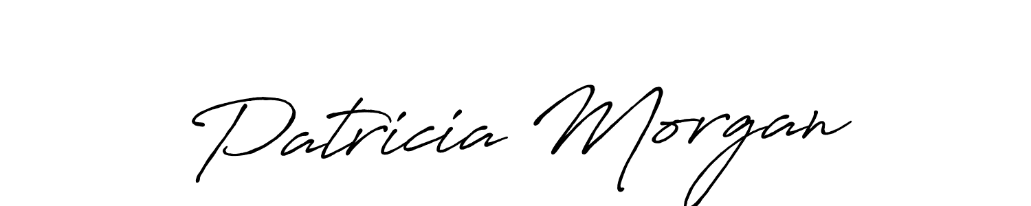 Use a signature maker to create a handwritten signature online. With this signature software, you can design (Antro_Vectra_Bolder) your own signature for name Patricia Morgan. Patricia Morgan signature style 7 images and pictures png