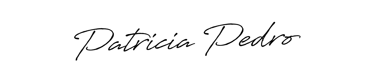 Make a beautiful signature design for name Patricia Pedro. With this signature (Antro_Vectra_Bolder) style, you can create a handwritten signature for free. Patricia Pedro signature style 7 images and pictures png
