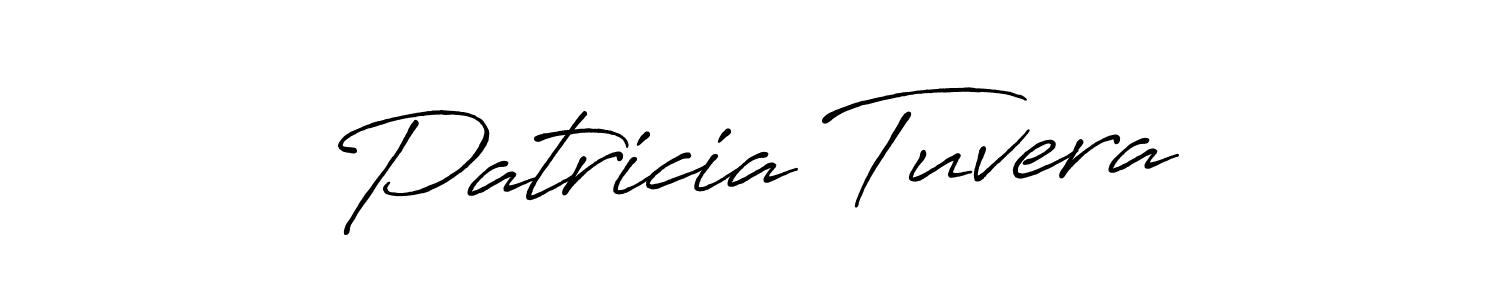 Similarly Antro_Vectra_Bolder is the best handwritten signature design. Signature creator online .You can use it as an online autograph creator for name Patricia Tuvera. Patricia Tuvera signature style 7 images and pictures png