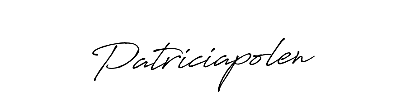 Design your own signature with our free online signature maker. With this signature software, you can create a handwritten (Antro_Vectra_Bolder) signature for name Patriciapolen. Patriciapolen signature style 7 images and pictures png