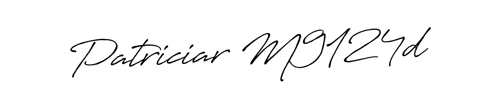 Use a signature maker to create a handwritten signature online. With this signature software, you can design (Antro_Vectra_Bolder) your own signature for name Patriciar M9124d. Patriciar M9124d signature style 7 images and pictures png