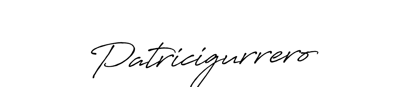 How to make Patricigurrero signature? Antro_Vectra_Bolder is a professional autograph style. Create handwritten signature for Patricigurrero name. Patricigurrero signature style 7 images and pictures png