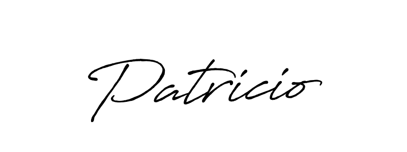 Create a beautiful signature design for name Patricio. With this signature (Antro_Vectra_Bolder) fonts, you can make a handwritten signature for free. Patricio signature style 7 images and pictures png