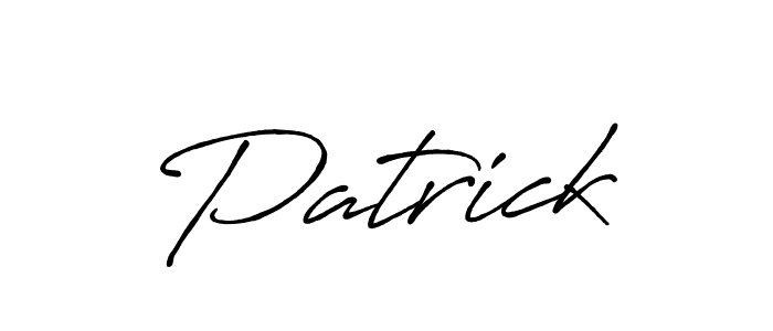 Create a beautiful signature design for name Patrick. With this signature (Antro_Vectra_Bolder) fonts, you can make a handwritten signature for free. Patrick signature style 7 images and pictures png