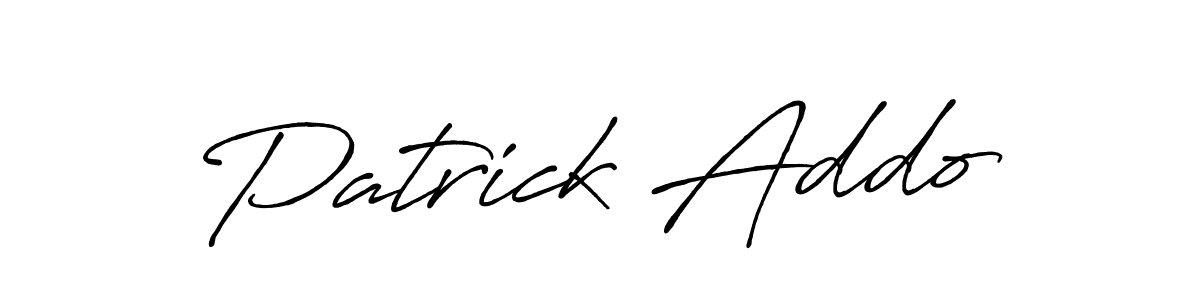 Also we have Patrick Addo name is the best signature style. Create professional handwritten signature collection using Antro_Vectra_Bolder autograph style. Patrick Addo signature style 7 images and pictures png