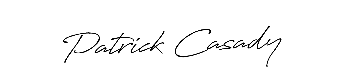 How to make Patrick Casady name signature. Use Antro_Vectra_Bolder style for creating short signs online. This is the latest handwritten sign. Patrick Casady signature style 7 images and pictures png