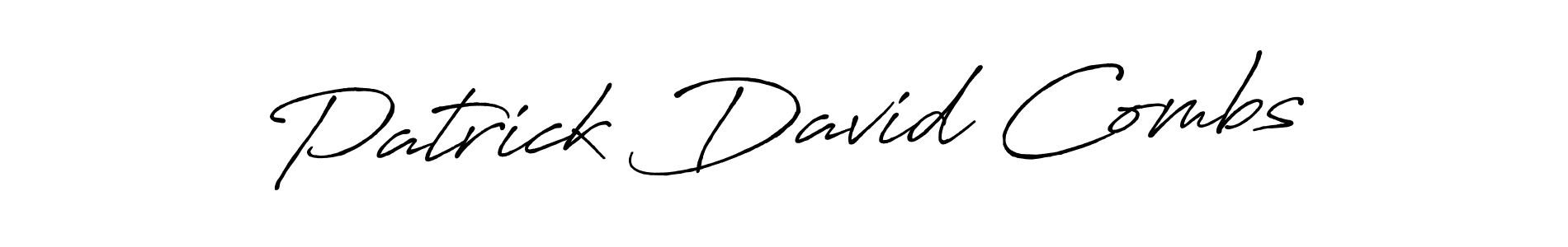 Design your own signature with our free online signature maker. With this signature software, you can create a handwritten (Antro_Vectra_Bolder) signature for name Patrick David Combs. Patrick David Combs signature style 7 images and pictures png