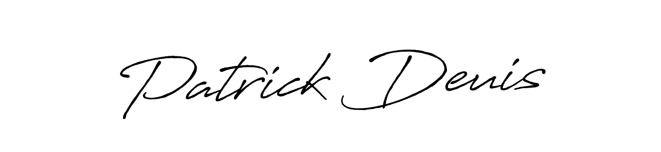 Make a beautiful signature design for name Patrick Deuis. With this signature (Antro_Vectra_Bolder) style, you can create a handwritten signature for free. Patrick Deuis signature style 7 images and pictures png