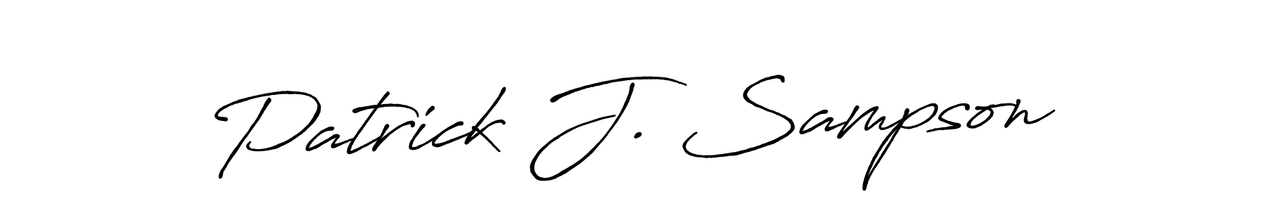 Similarly Antro_Vectra_Bolder is the best handwritten signature design. Signature creator online .You can use it as an online autograph creator for name Patrick J. Sampson. Patrick J. Sampson signature style 7 images and pictures png