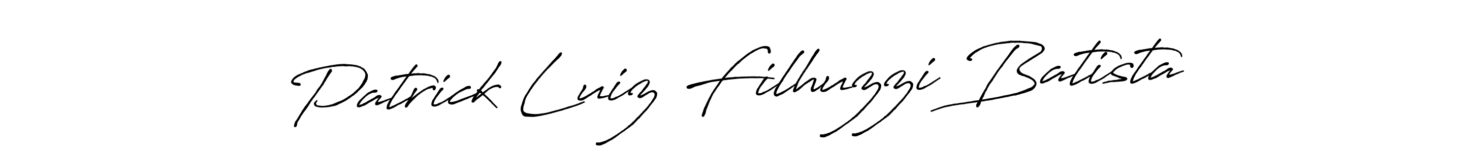 Make a beautiful signature design for name Patrick Luiz Filhuzzi Batista. Use this online signature maker to create a handwritten signature for free. Patrick Luiz Filhuzzi Batista signature style 7 images and pictures png