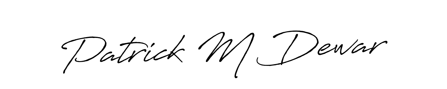Similarly Antro_Vectra_Bolder is the best handwritten signature design. Signature creator online .You can use it as an online autograph creator for name Patrick M Dewar. Patrick M Dewar signature style 7 images and pictures png