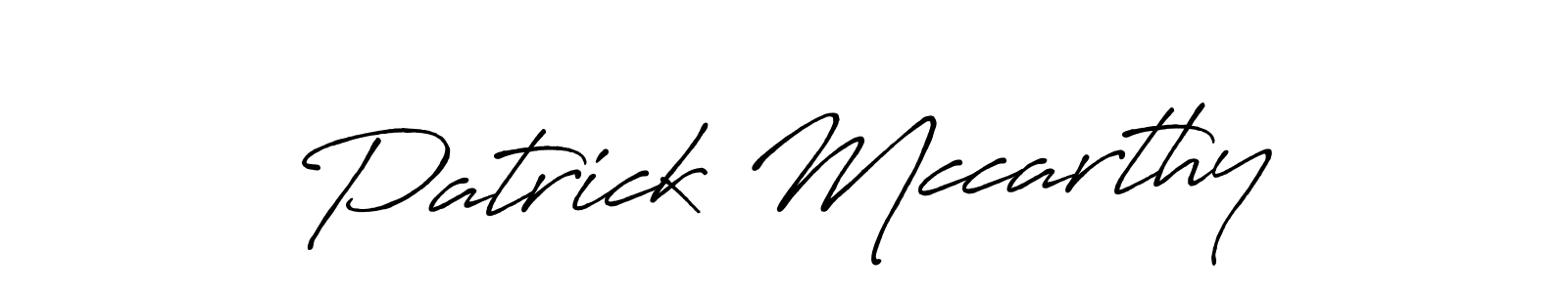 Create a beautiful signature design for name Patrick Mccarthy. With this signature (Antro_Vectra_Bolder) fonts, you can make a handwritten signature for free. Patrick Mccarthy signature style 7 images and pictures png